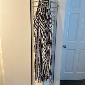 NWT Calvin Klein Monochrome Patterned Dress